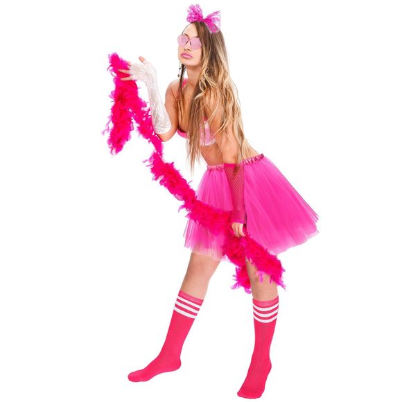 Women Tutu Skirt 80s 90s Costume Outfits Accessoriess Heart Sunglasses Bow🐣 - Picture 5 of 6